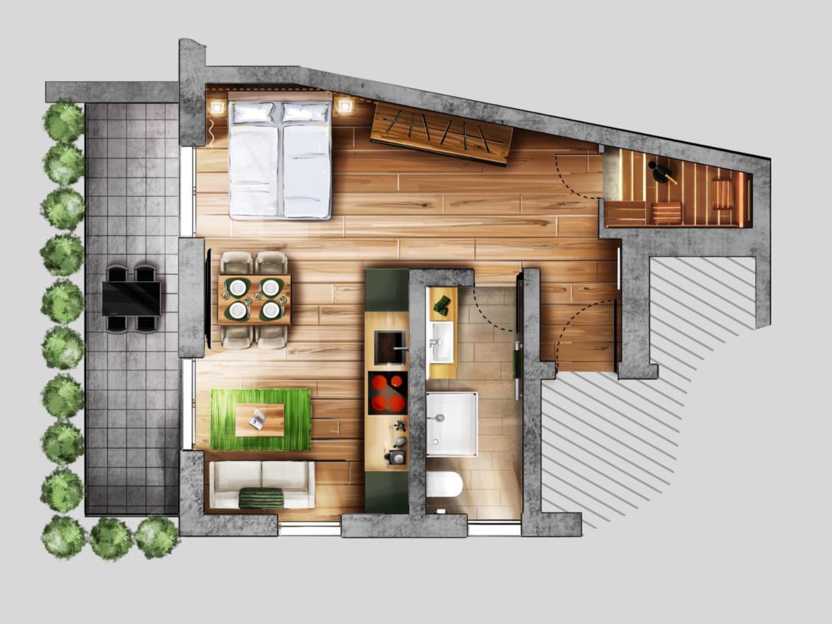 Black Forest Luxury Apartment Waldglueck Mit Sauna Konigsfeld im Schwarzwald Exterior photo